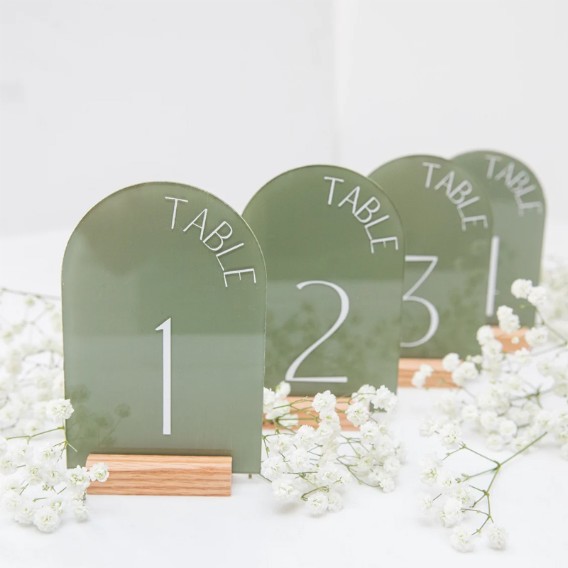 Table Number Gold - Numeri di tavolo da matrimonio in