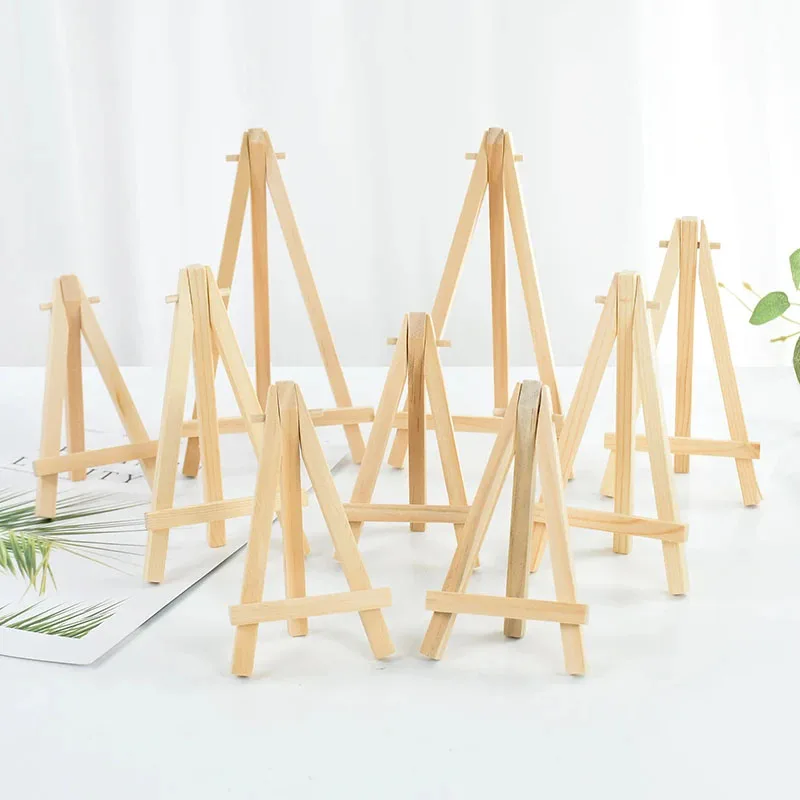 Table Number Gold - 10 pezzi mini cavalletto in legno