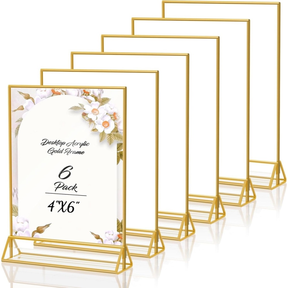 Confezione da 6 Cornici Portaf - Table Number Gold recensione e prezzo