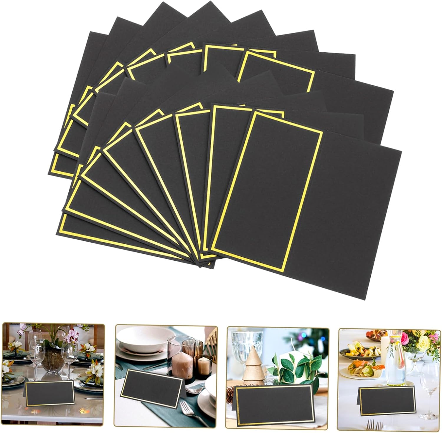 10/20/50pcs Oro Nero Nome Segn - Table Number Gold recensione e prezzo